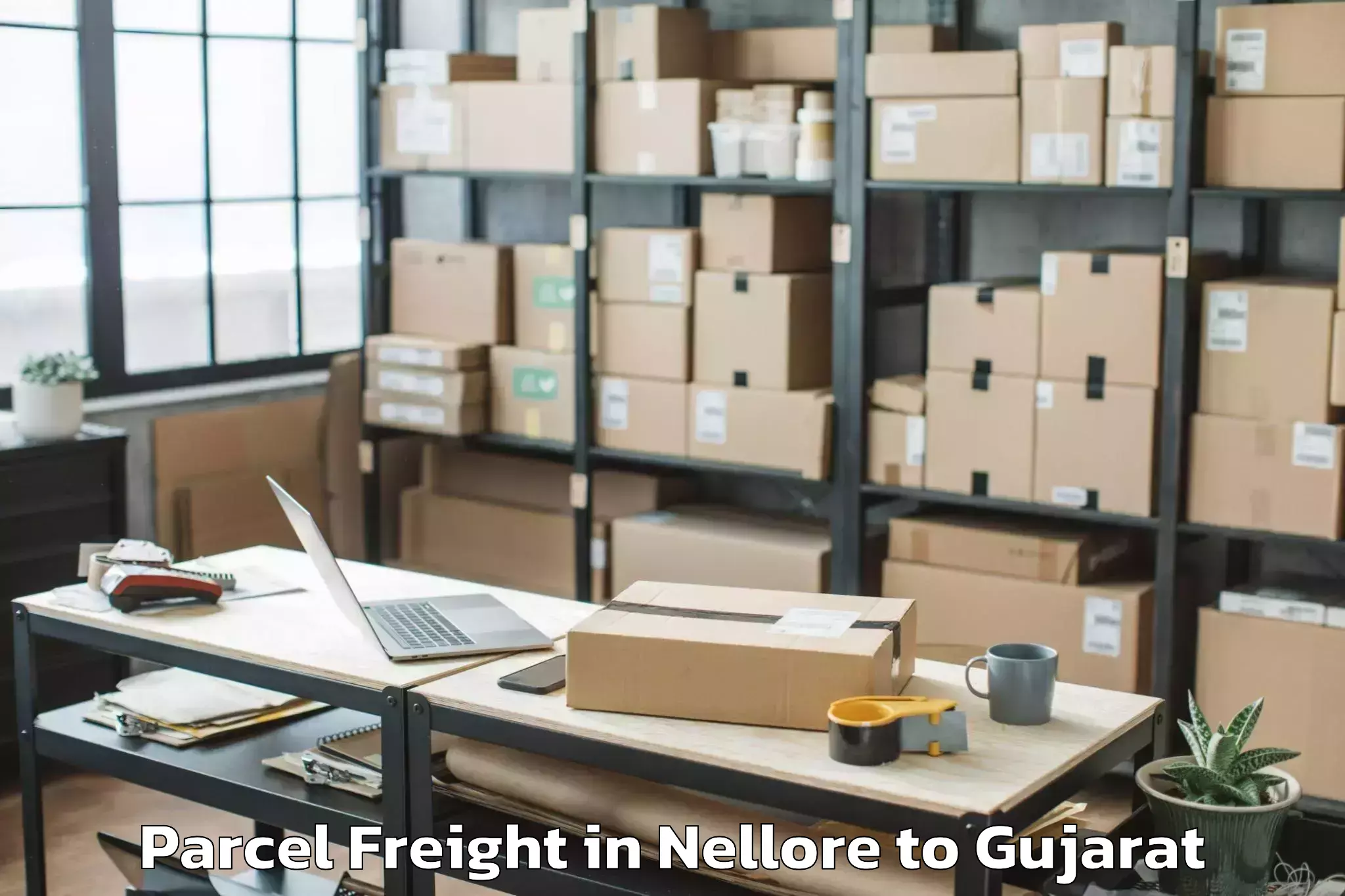 Top Nellore to Girgadhada Parcel Freight Available